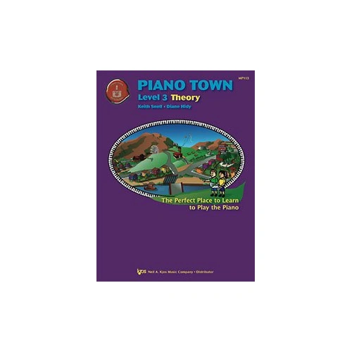 Piano Town Theory Level 3 by Neil A. Kjos Music Company, 32 Pages