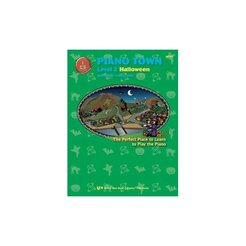 Piano Town Halloween Level 2 by Diane Hidy & Keith Snell, 16 pages, Neil A. Kjos Music Company