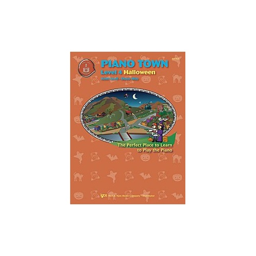 Piano Town Halloween Level 4 by Diane Hidy & Keith Snell, 16 pages, Neil A. Kjos Music Company