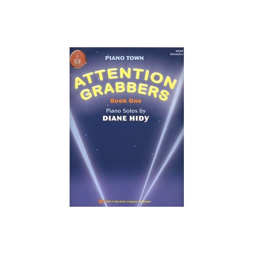 HIDY Attention Grabbers Book 1 for Piano - 24 Pages, Student-Friendly Solos, Duet Accompaniments, Designed for ADD Students
