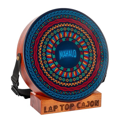 MAHALO Circle graphic design Natural matt finish Laptop Cajon Pack. Circle design.