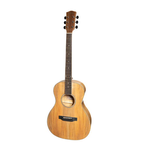 Martinez MPL-31SM-NGL Daowood Parlour Acoustic-Electric Guitar Spalted Maple Natural Gloss