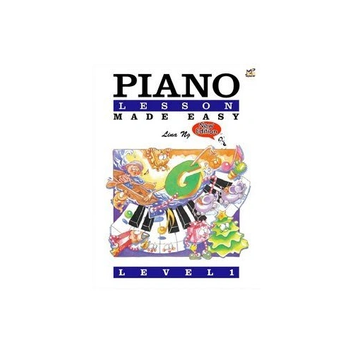 Piano Lesson Made Easy Level 1 by Lina Ng, 56 pages, Rhythm MP