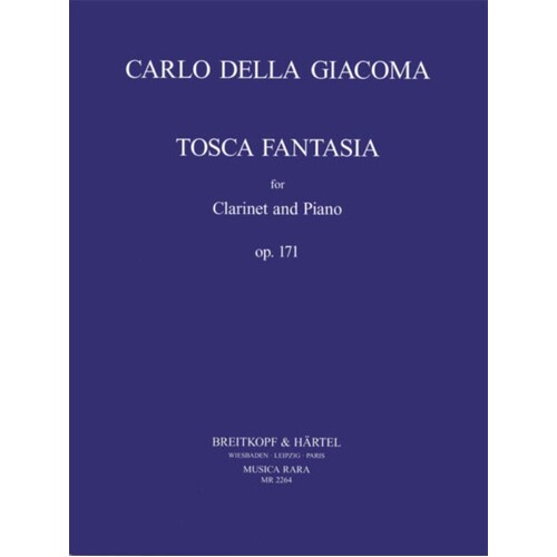 Della Giacoma - Tosca Fantasia Op 171 Clarinet/Piano (Softcover Book)