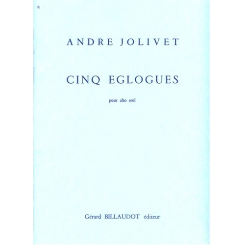 Eglogues 5 Viola Solo (Softcover Book)