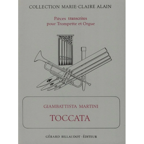 Martini - Toccata for Trumpet/Organ Arranged by Marie-Claire Alain