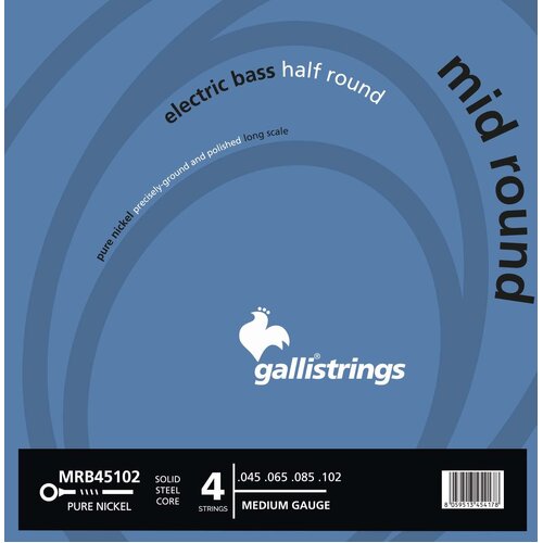 GALLI Nickel Half Round Bass Guitar Strings.