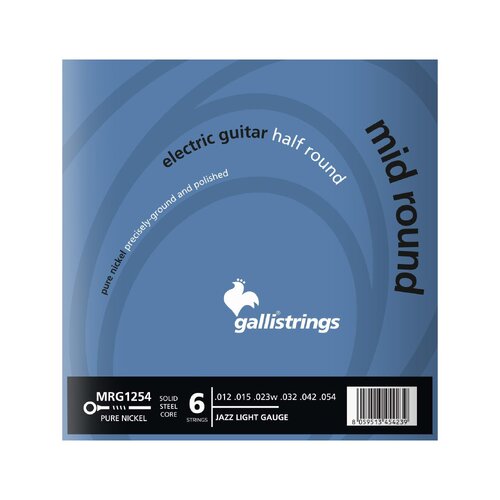 GALLI Jazz Light Guitar Strings. Nickel Half Round.