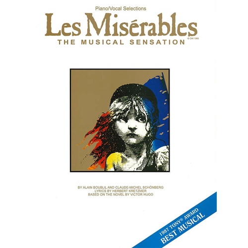 Les Miserables Piano And Vocal Selections Sheet Music Song Book 13 Songs Book