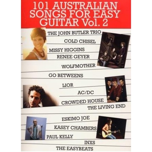 101 Australian Songs For Easy Guitar Vol 2 (Softcover Book)
