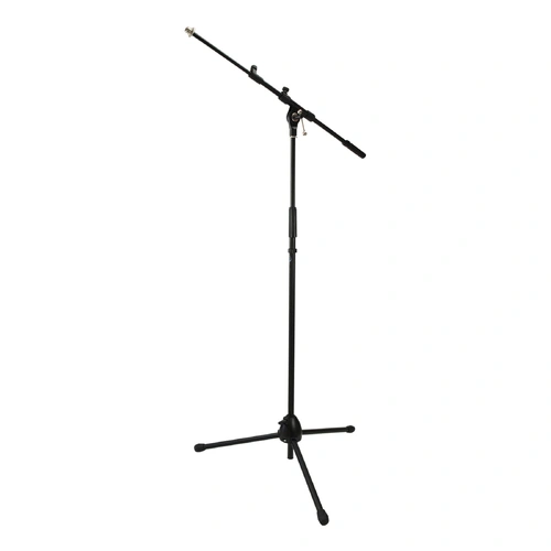 SoundArt Heavy Duty Tripod Microphone Boom Stand - Adjustable Matte Black Finish