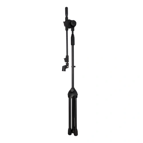 Soundart Deluxe Tripod Boom Microphone Stand with Clip - Matte Black