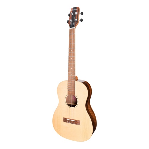 Martinez 'Southern Belle' 7-Series Solid Spruce Top Acoustic-Electric Baritone Ukulele With Hard Case (Natural Gloss)