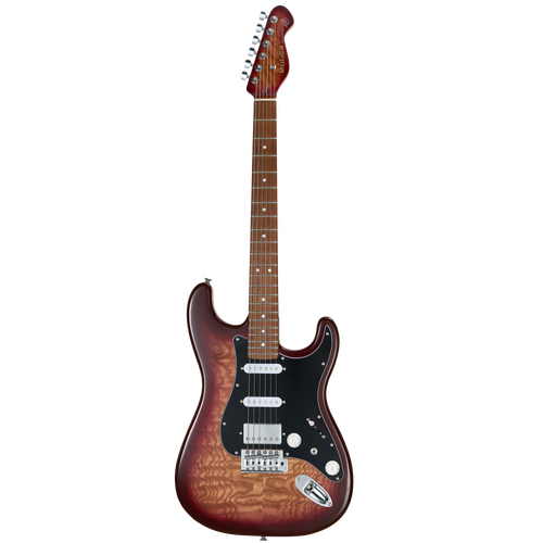 Mooer MSC20 Electric Guitar Amber Brown H-S-S Pickup Vintage Tremolo 6 Strings Right-Handed