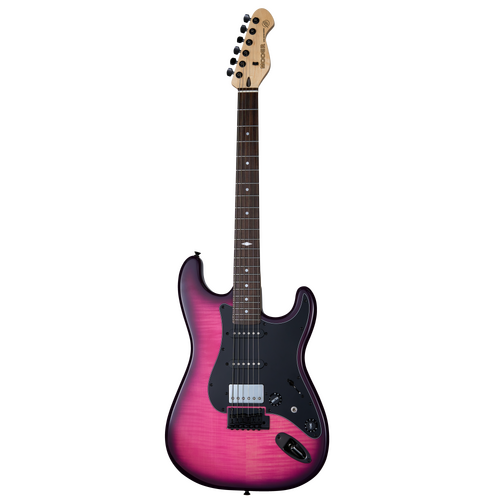Mooer MSC31 Electric Guitar Purple Burst with Rosewood Fingerboard and H-S-S Pickup Configuration