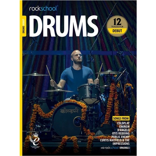 Rockschool Drums Debut 2018-2024 Book/Online Audio Book