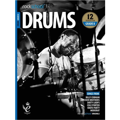 Rockschool Drums Grade 8 2018-2024 Book/Online Audio Book