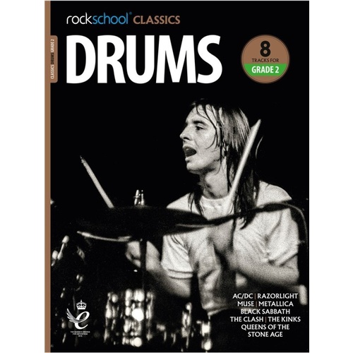 Rockschool Classics Drums Grade 2 Book/Online Audio Book
