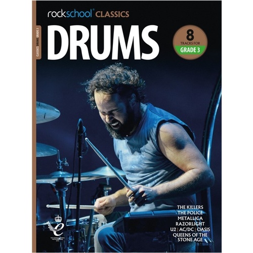 Rockschool Classics Drums Grade 3 Book/Online Audio Book
