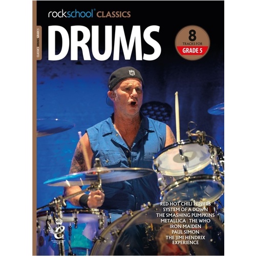 Rockschool Classics Drums Grade 5 Book/Online Audio Book