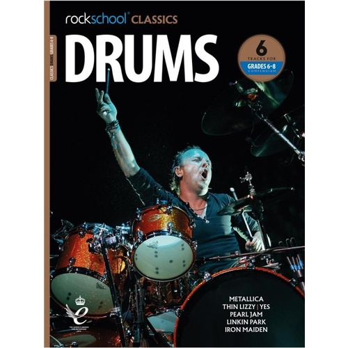 Rockschool Classics Drums Grade 6-8 Book/Online Audio Book
