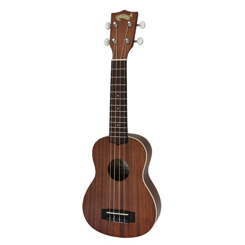 Mojo '60 Series' Mahogany Solid Top Soprano Ukulele with Gig Bag (Natural Satin)
