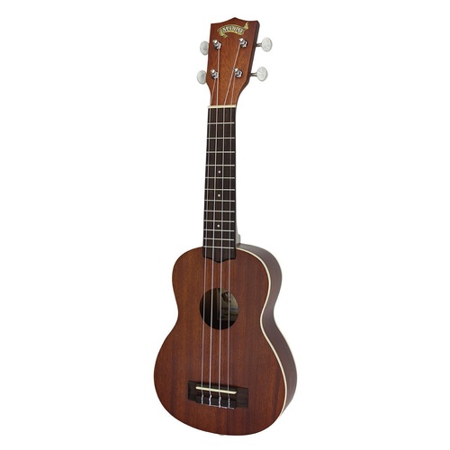 Mojo '60 Series' Mahogany Solid Top Electric Soprano Ukulele with Gig Bag - Natural Satin
