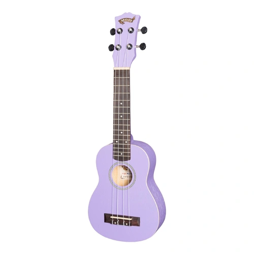 Mojo Colour Series Soprano Ukulele in Purple - MSU-C66-PUR, Meranti & Nato Construction, 4 Strings, 15 Frets, Right Handed, No Pickup