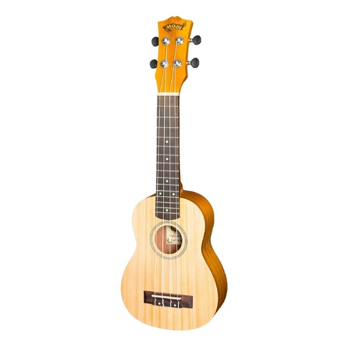 Mojo SA30 Series Soprano Ukulele Spruce Top Acacia Back Natural Satin MSU-SA30-NST
