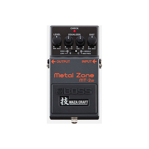 BOSS MT-2W Metal Zone WAZA CRAFT Distortion Pedal - Iconic Compact Effects for Heavy Tones