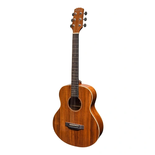 Martinez Southern Star Series Koa Solid Top Acoustic-Electric TS-Mini Guitar Natural Gloss MTT-8-NGL with Hardcase