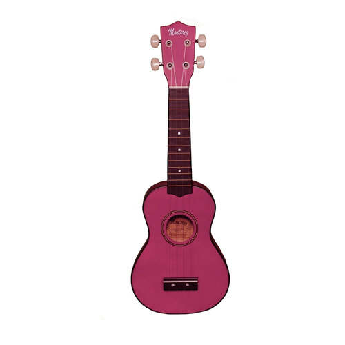 Monterey MU-175PK Soprano Ukulele Pink Finish Uke Kids Guitar