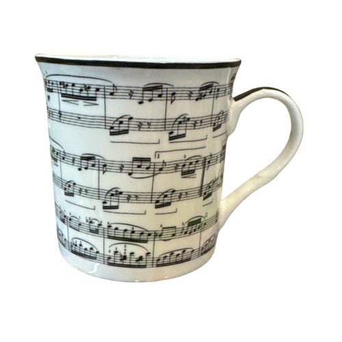 White Mug with Manuscript of Fur Elise