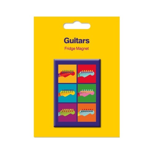 Guitar Theme Fridge Magnet Pop Art Style Book