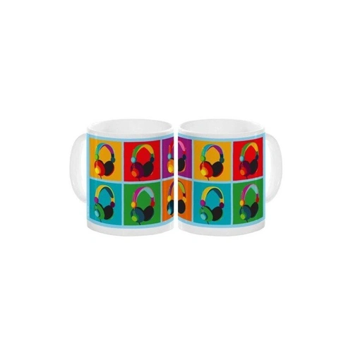 Pop Art Headphones Ceramic Mug