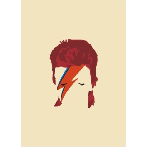 David Bowie Greeting Card Pop Art Style