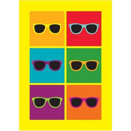 Pop Art Sunglasses Greeting Card