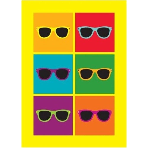 Pop Art Sunglasses Greeting Card by My World