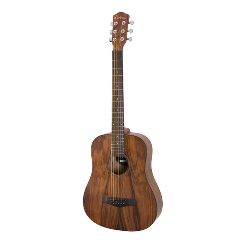 Martinez Daowood Acoustic Babe Traveller Guitar (Natural Satin)