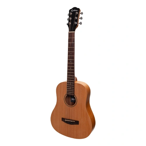 Martinez MZ-BT2-MAH Babe Traveller Acoustic Guitar Natural Mahogany 6-String