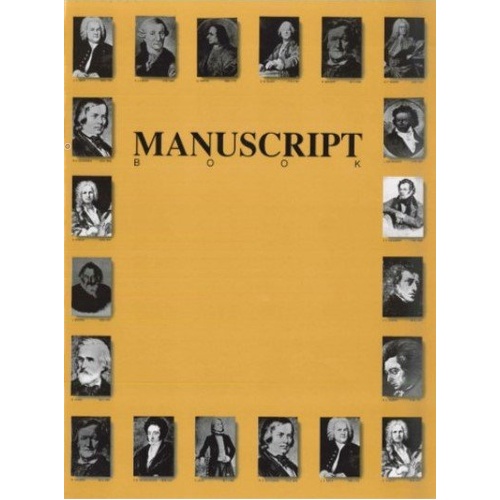 Rhythm MP Manuscript Book with 12 Staves per Page, 32 Pages
