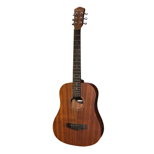 Martinez 'Mahogany Series' Mahogany Acoustic-Electric Babe Traveller Guitar (Natural Satin)