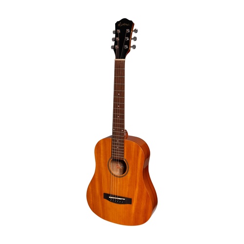 Martinez MZP-BT2G-MAH Acoustic-Electric Babe Traveller Guitar Natural Gloss 6-String Mahogany