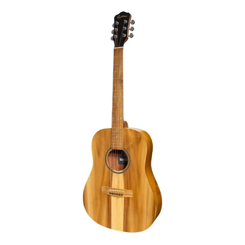 Martinez MZP-MT2-JTK Acoustic-Electric Middy Traveller Guitar Natural Jati-Teakwood 6 Strings