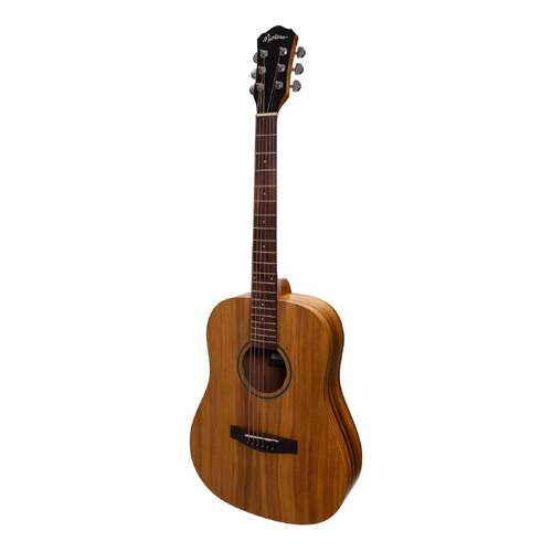 Martinez MZP-MT2-KOA Acoustic-Electric Middy Traveller Guitar Natural Koa 6-String Right-Handed