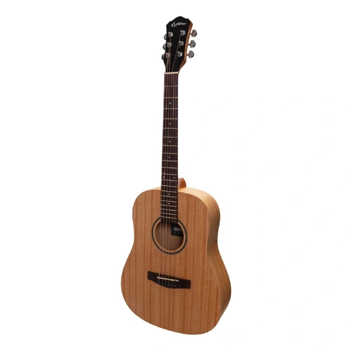 Martinez MZP-MT2-MWD Middy Traveller Acoustic-Electric Guitar Natural Mindi-Wood 6 String