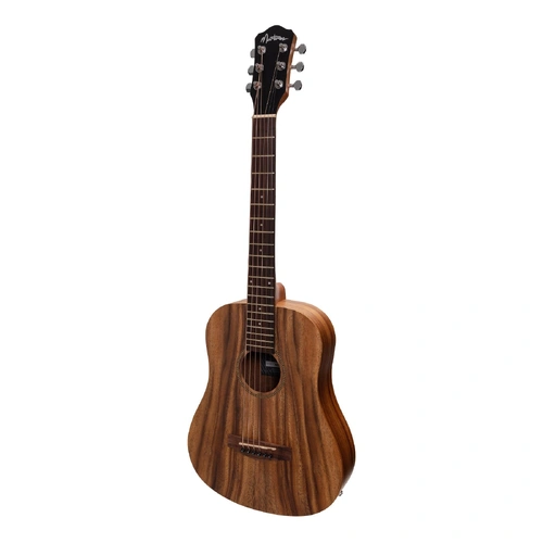 Martinez MZPT-BT2-RWD Babe Traveller Acoustic-Electric Guitar with Built-In Tuner, Rosewood