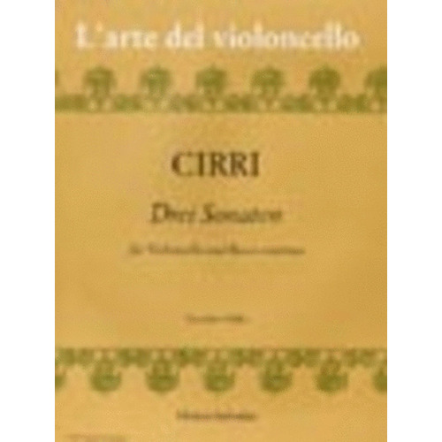 Cirra - 3 Sonatas Cello/Piano (Softcover Book)