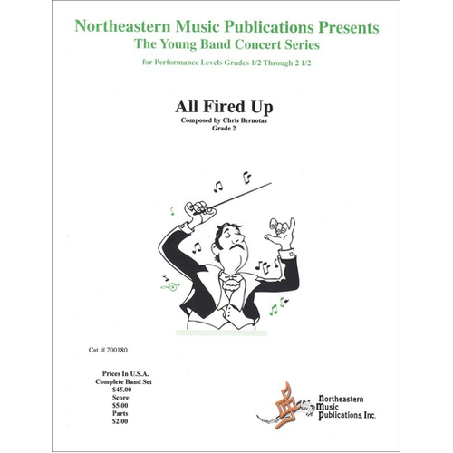 All Fired Up Concert Band Sheet Music Grade 2