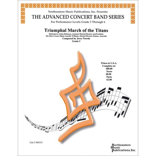 Triumphal March Of The Titans Concert Band 3 Score/Parts Book